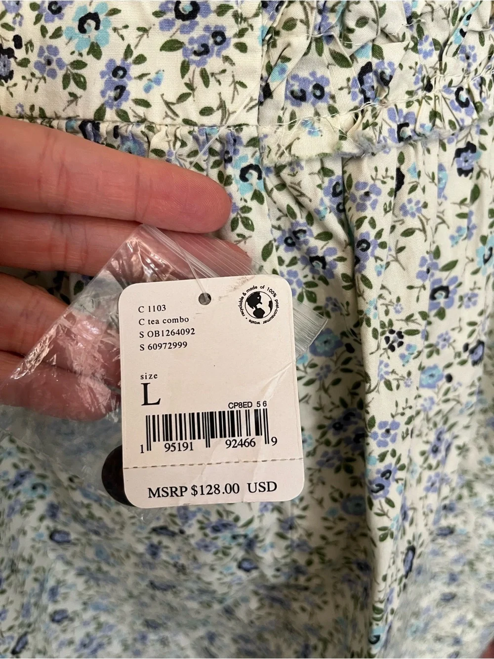 Free People | NWT Floral Cross-Back Sundress - Picture 12 of 14